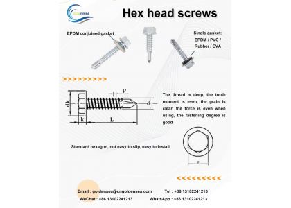 C1022a Carbon Steel Hex Head Screw with Washer