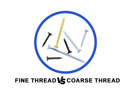 What are the differences between fine-threaded and coarse-threaded screws?