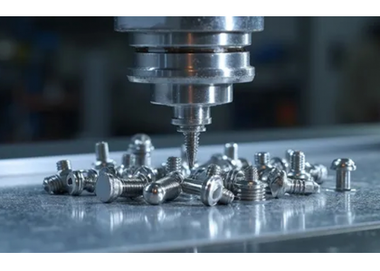 What are the advantages and characteristics of titanium screws used in medical and aerospace